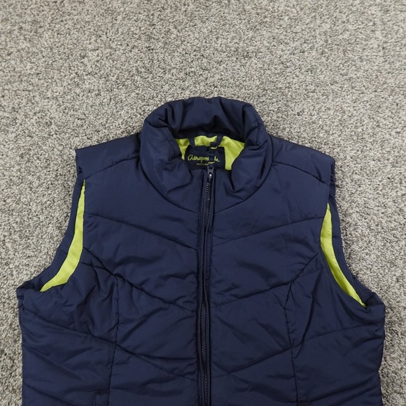 Aeropostale Vest Womens XL Blue Sleeveless Full Zip Quilted Puffer Jacket Coat - Picture 2 of 9